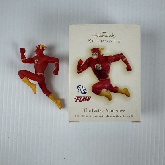 The Flash Fastest Man Alive Super Hero DC Comics 2009 Hallmark Ornament - Picture 2 of 7